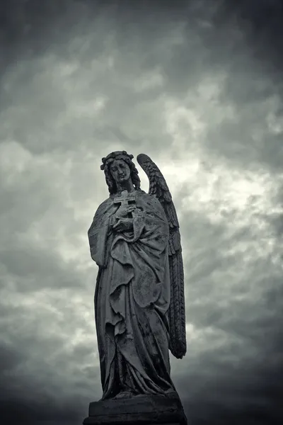 Kyrkogården staty — Stockfoto