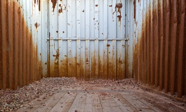 Cargo container interior — Stock Photo, Image