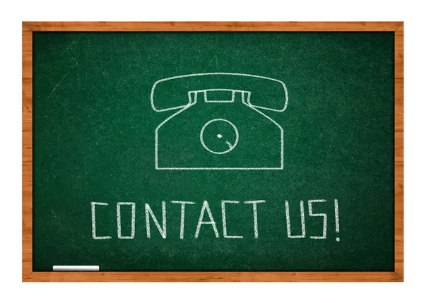 Contact us icon — Stock Photo, Image