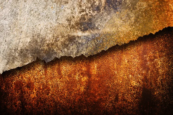 Textura metálica oxidada agrietada — Foto de Stock