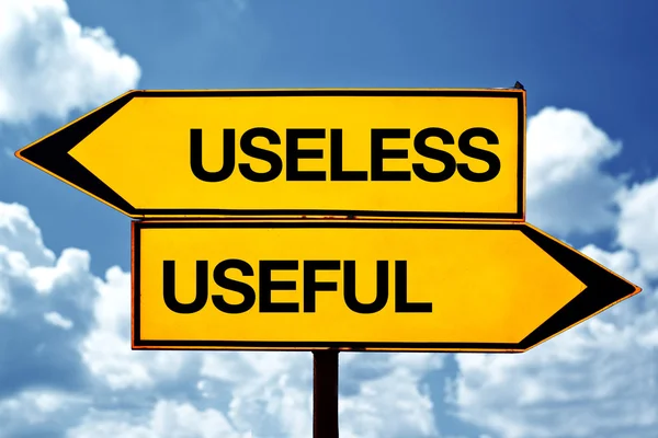 Useless or useful — Stock Photo, Image