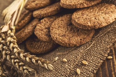 Çikolata parçacıklı kurabiye.