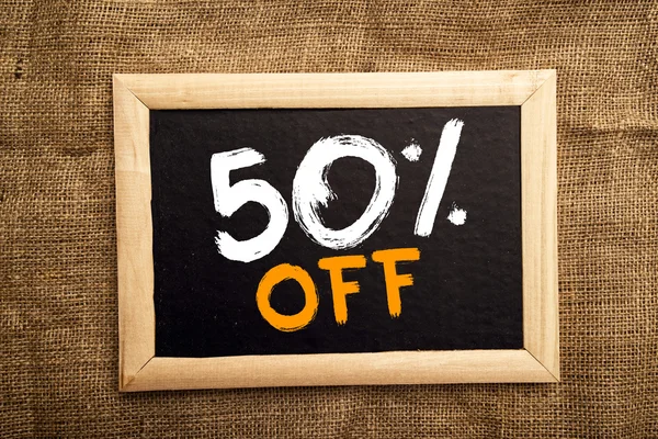 Fifty percent off — Stock Photo, Image