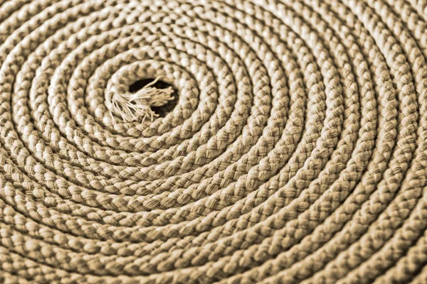 Nautical rope in spiral — Stock Photo, Image