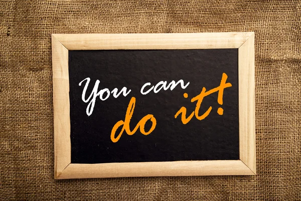 You can do it, motivational messsage — Stock Photo, Image