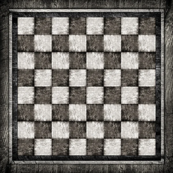 Old wooden chess board — Stock Photo, Image