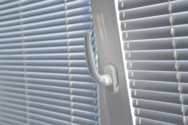 Venetian blinds on window — Stock Photo, Image