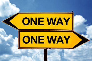 een manier tegenovergestelde ondertekent