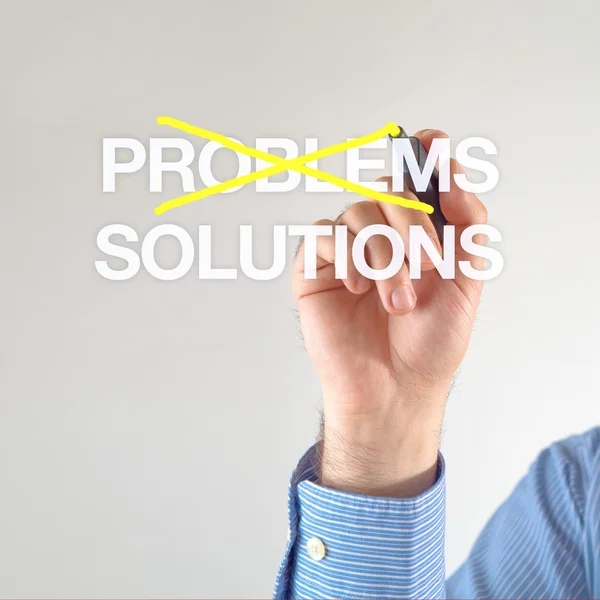 Rozwiązania, nie problemów — Zdjęcie stockowe