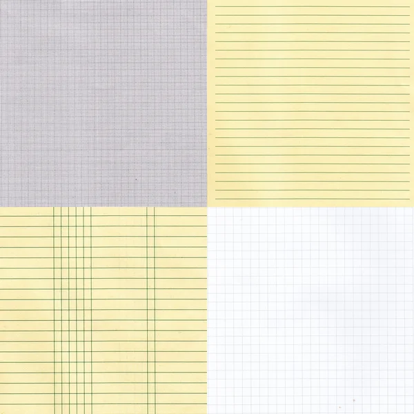 Various grid paper backgrounds — Stock Photo, Image