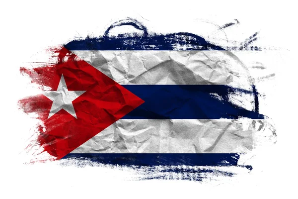 Grunge Cubaanse vlag — Stockfoto