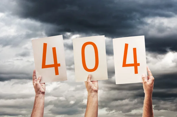 404 Errore, Pagina non trovata — Foto Stock