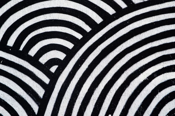 Textura abstracta, círculos concéntricos en blanco y negro — Foto de Stock