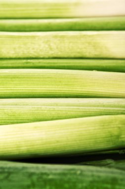 doğal arka plan olarak taze pırasa