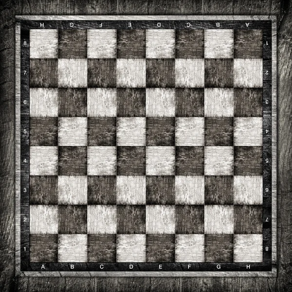 Old wooden chess board — Stock Photo, Image