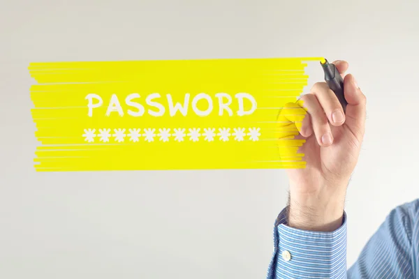 Password rivelatrice — Foto Stock