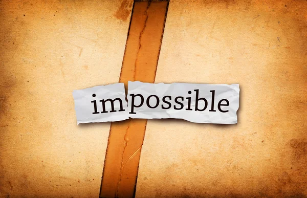 Impossible title on old paper — Stock Photo, Image