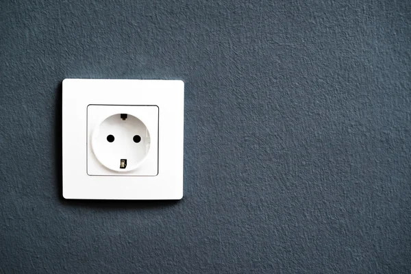 Electrical outlet socket on wall — Stock Photo, Image