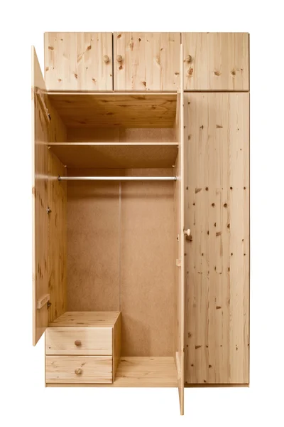 Cabinet en bois ouvert — Photo