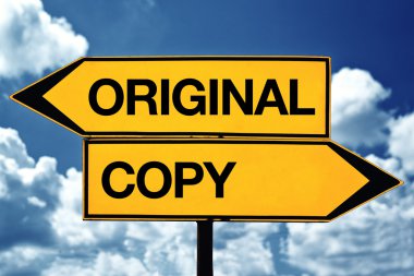 Oroiginal or copy clipart