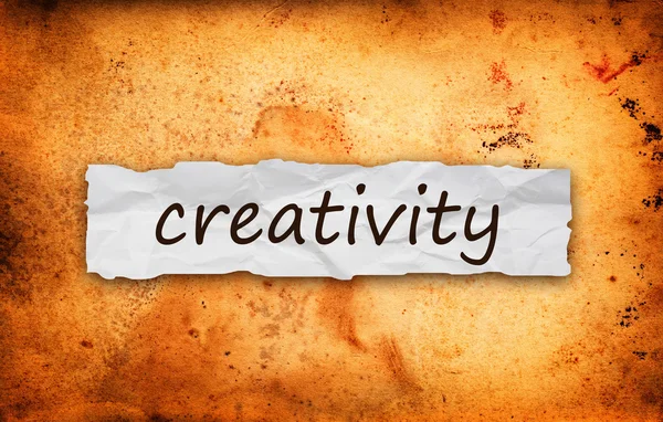 Título da criatividade em papel — Fotografia de Stock