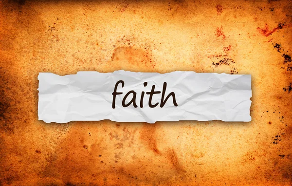 Faith title on piece of paper — Stock Photo, Image