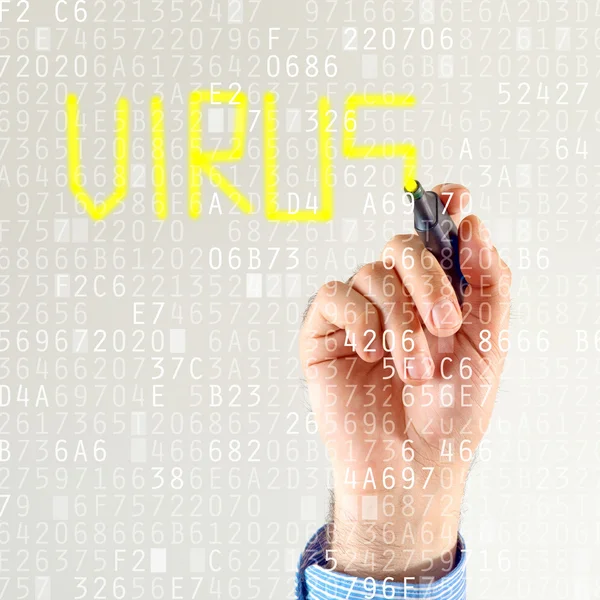 Computer virus detection — Stock Photo, Image