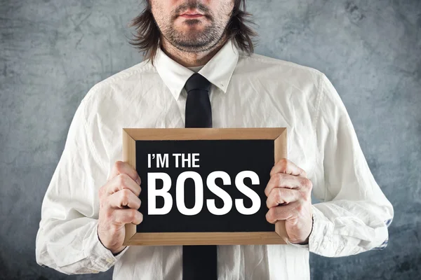 Eu sou o chefe. — Fotografia de Stock