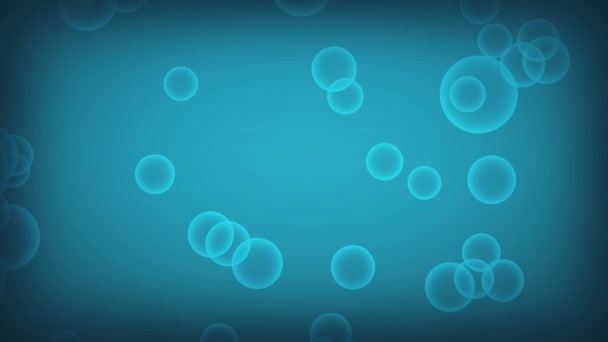 Bulles d'air en fond d'eau bleue 