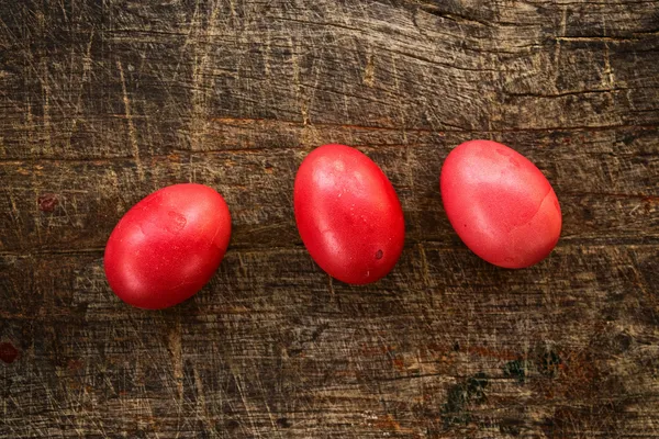 Κόκκινα αυγά του Πάσχα — Φωτογραφία Αρχείου