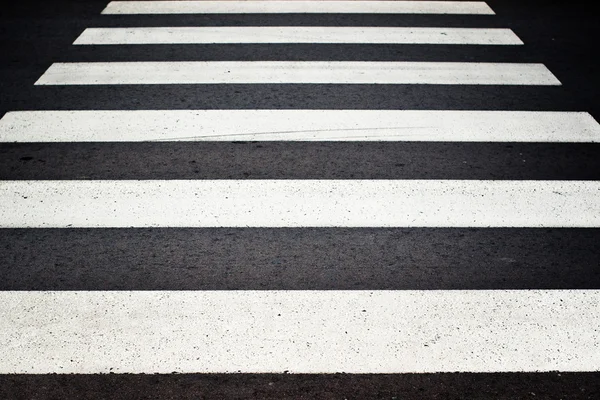 Zebra gyalogos átkelő. — Stock Fotó