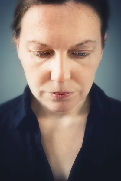 슬픈 여자 초상화 — 스톡 사진