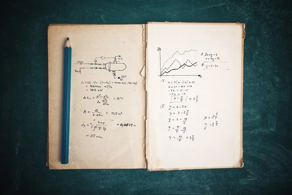 Funções matemáticas e cálculos termodinâmicos — Fotografia de Stock