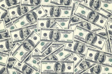 arka plan olarak yüz dolar faturaları