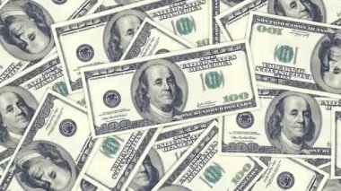 arka plan olarak yüz dolarlık banknotlar. para kazık, finansal Tema.