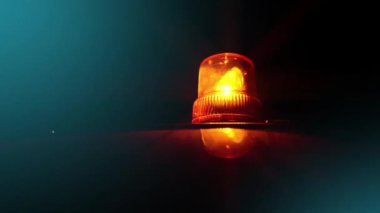 sinyali yanıp sönüyor. Turuncu yanıp sönen ve ışık üstünde belgili tanımlık tepe-in hizmet ve destek araç döndürme.