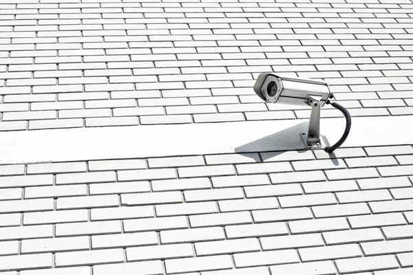 Security camera on the wall. Private property protection. — Stock Photo, Image