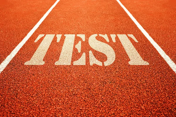 Test on running track — Stock Photo, Image