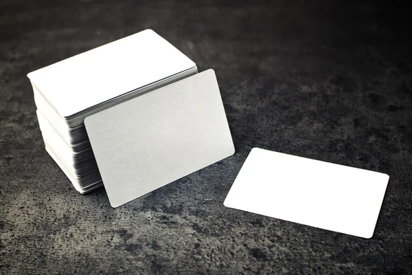 Business cards with rounded corners — Stock Photo, Image