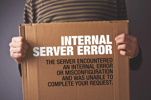Http Error 500, Server error page concept — Stock Photo, Image