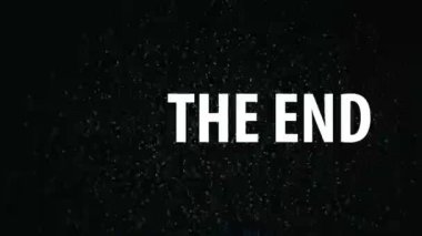 Son Başlık tv gürültü zemin üzerinde. sıra son veriyorum. 1920 x 1080, 1080p, hd ayak.
