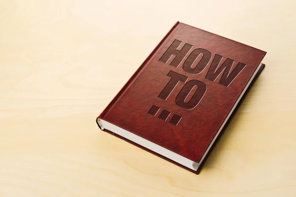 How To book. Personl guide book — Stock Photo, Image