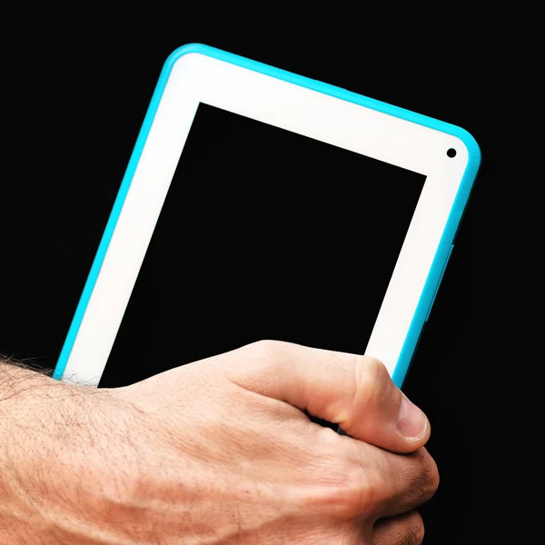 Mani con tablet — Foto Stock