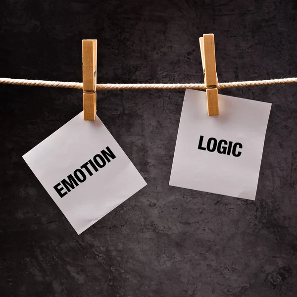 Emotion or Logic concept. — Stock Photo, Image