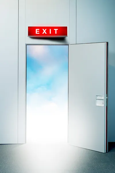 Exit door to heaven — Stock Photo, Image