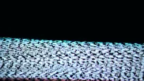 Detuned TV screen. Tv noise as background. 1920x1080, full hd footage. — Stock Video