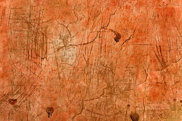 グランジのオレンジ色の壁のテクスチャ — ストック写真