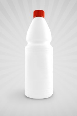 Unlabeled plastic Bottle for chemical liquid clipart