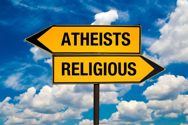 Atheists or Religious — Stock Photo, Image