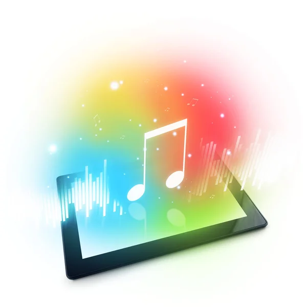 Playing music on Digital Tablet Computer Stock Image Everypixel